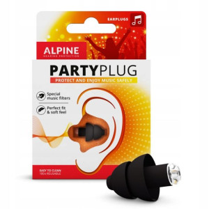 Zatyczki stopery muzyczne Alpine PartyPlug Black