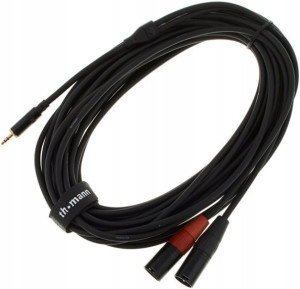 Kabel przewód sygnałowy mini Jack - XLR 6 m pro sn
