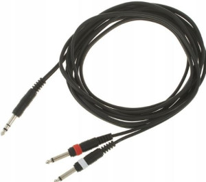 Kabel przewód sygnałowy Jack 2x Jack 6,3 mm 4 m
