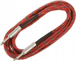 Kabel JACK - JACK mono sznurówka gitara bas 6 m