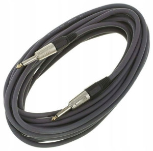 Kabel przewód głośnikowy Jack 6,3 mm 10 m szary