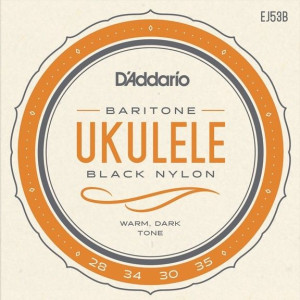 Struny do ukulele barytonowego Daddario EJ53B BK