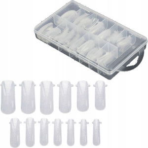 Formy dual DSF system clear do akrylożelu 120 szt