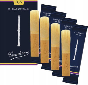 Stroik Bb klarnet 3,5 Vandoren Classic ZESTAW 4 sz