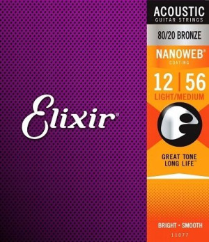 Struny do gitary akustycznej Elixir NANOWEB 11077