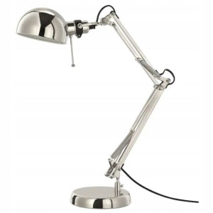 Lampa biurkowa Forsa lampka na biurko niklowana