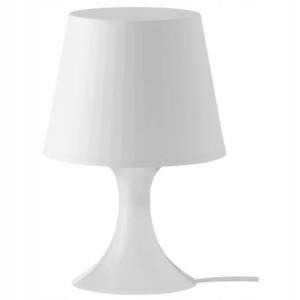 Lampa na stół Lampan lampka nocna biała IKEA