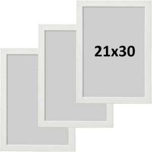 Ramka na zdjęcia 21x30 Fiskbo biała rama 3 SZTUKI