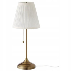 Lampa na stół Arstid lampka nocna mosiądz IKEA