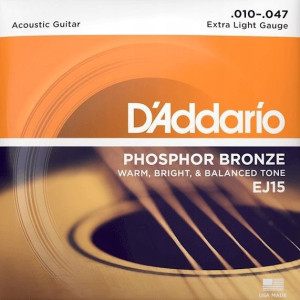 Struny do gitary akustycznej D'Addario EJ15 10-47