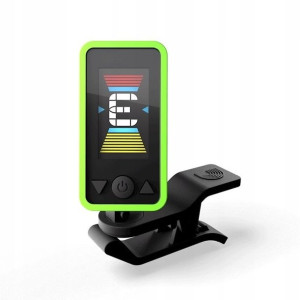 Tuner stroik gitara Daddario Eclipse zielony