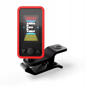 Tuner stroik gitara Daddario Eclipse czerwony