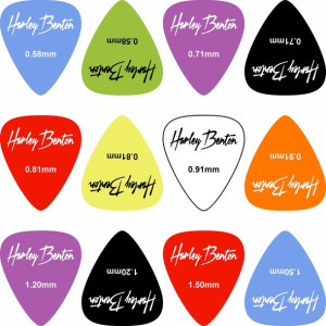 Harley Benton kostki gitarowe MIX 12szt 0,46-1,5mm