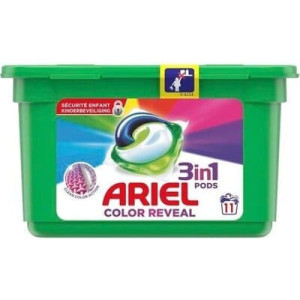 Ariel 3in1 Pods Color Reveal, kapsułki do prania, 11 szt.