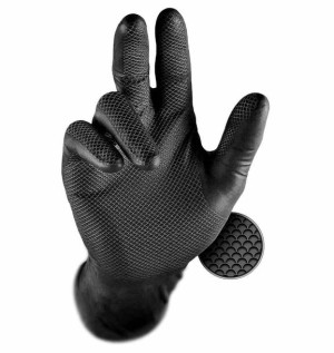 Rękawiczki Nitrylowe Grippaz 246 Black 50 sztuk BL XXL