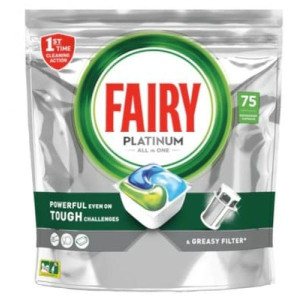 Fairy Platinum All In One, kapsułki do zmywarki, 75 szt.