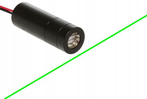 Laser Liniowy 10mW 520nm Regulacja Linia Zielony