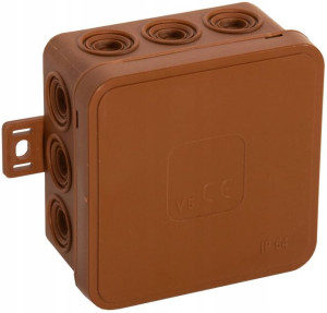 V5 Puszka Elastyczna n/t 75x41mm 12-wl Klik Brązow