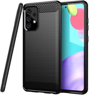 Pancerne Etui Carbon do Samsung A52 A52s 5G +Szkło