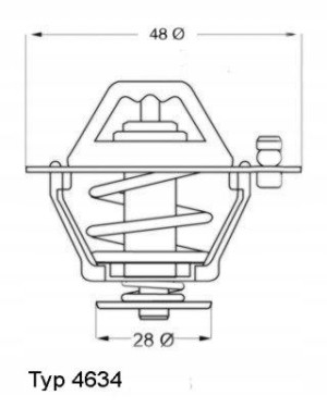 WAHLER 4634.76 Termostat, żrodek chłodzący