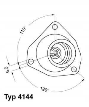 WAHLER 4144.82D Termostat, żrodek chłodzący