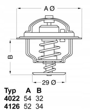 WAHLER 4022.82D1 Termostat, żrodek chłodzący