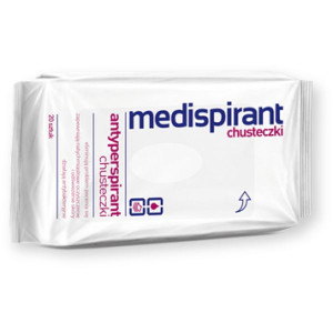 Medispirant, antyperspirant, chusteczki, 20 szt.