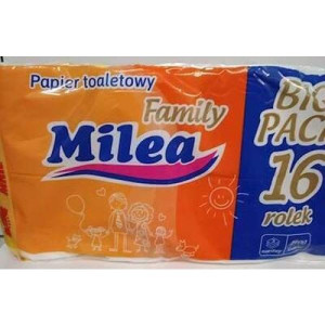 Milea Family, papier toaletowy, biały, 16 szt.