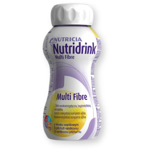 Nutridrink Multi Fibre, smak waniliowy, płyn, 4 x 125 ml