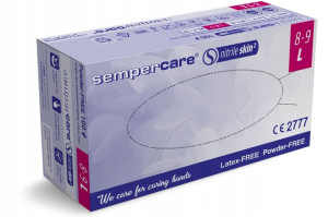 RĘKAWICZKI NITRYLOWE bezpudrowe SEMPERCARE L 100x