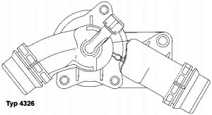 WAHLER 4326.97D Termostat, żrodek chłodzący