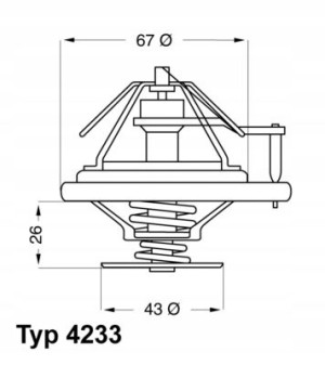 WAHLER 4233.80D Termostat, żrodek chłodzący