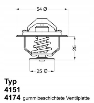 WAHLER 4174.79D Termostat, żrodek chłodzący