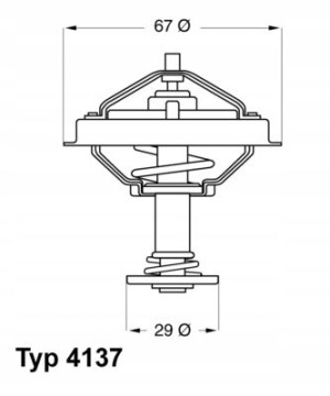 WAHLER 4137.80D Termostat, żrodek chłodzący