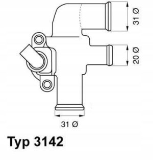 WAHLER 3142.90D Termostat, żrodek chłodzący