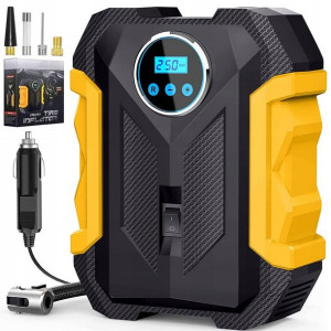 Kompresor Samochodowy 12v Pompka Sprężarka Led Lcd