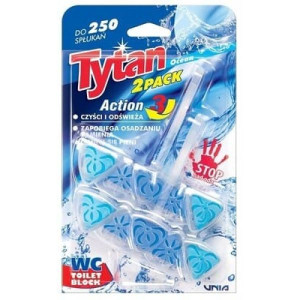 Tytan Action 3 Ocean, zawieszka do WC, 2 x 40 g