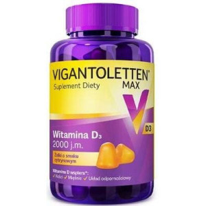 Vigantoletten Max, żelki o smaku cytrynowym, 60 szt.
