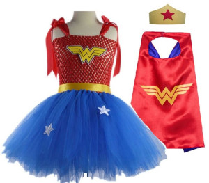 Strój Przebranie Sukienka Wonder Woman 104/110