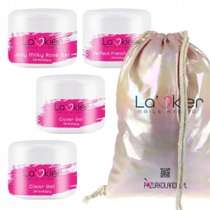 La'kier 4x żel budujący do paznokci + GRATIS WOREK