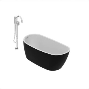 EXCELLENT COMFORT 2.0 Wanna wolnostoj czarna+bat wann wolnost ZEPR.0423.18