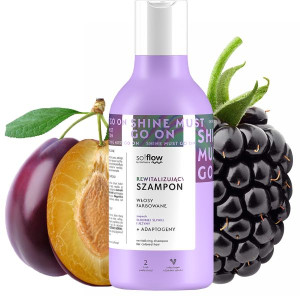 So Flow szampon do włosów farbowanych rewitalizujący Śliwka i Jeżyna 400ml