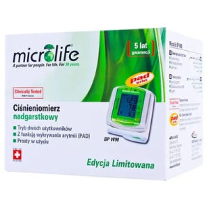 Microlife BP W90, automatyczny ciśnieniomierz nadgarstkowy, 1 szt.