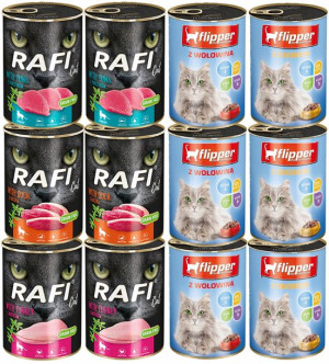 Dolina Noteci Rafi Cat Kot Bez Zbóż Mix 12x400g