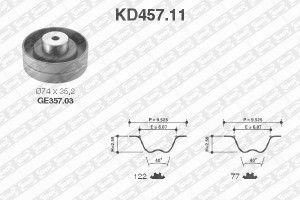 SNR KD457.11 Zestaw paska rozrządu