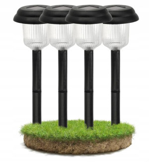 4x Lampa Solarna LED Ogrodowa Stojąca ALFA 29-40cm
