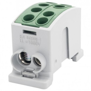 Blok Rozdzielczy Zacisk Odgałęźny HLK 125A-2 (35,1x25 / 35,1x25) - zielony