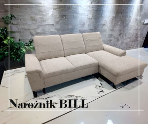 Narożnik BILL (regulowane zagłówki, oparcia / funkcja spania)