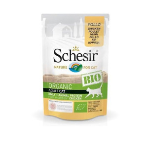 SCHESIR BIO kurczak dla kota saszetka 85g