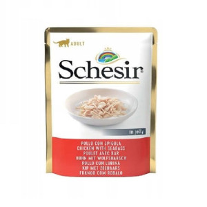 SCHESIR Filet z kurczaka z okoniem dla kota saszetka 85g